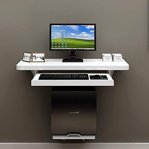 Wall Floating Computer Desk Tischstudie Schreibtisch Tragbarer Laptop -Schreibtisch mit Hauptrahmen und Einstellbarer Tastaturschale
