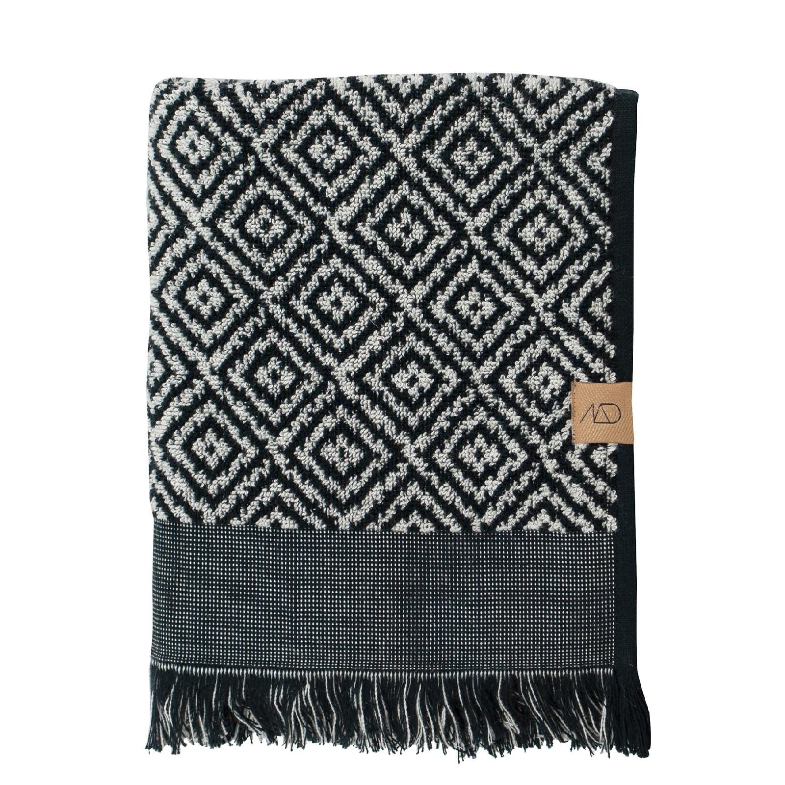 Mette Ditmer - Morocco Towel 50 x 95 cm - Black/White