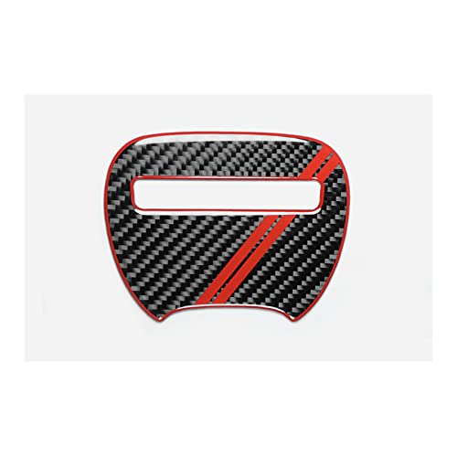 LAYGU Auto Kohlefaser Lenkrad Innenverkleidung Emblem Aufkleber, für Dodge Charger Challenger SRT 2015-2020 Zubehör