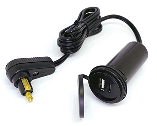 KRAD USB17 - Motorrad - Tankrucksack-Kabel, USB-A / USB-C