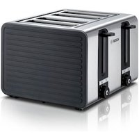 Bosch TAT7S45 Kompakt-Toaster 4-Schlitz grau schwarz