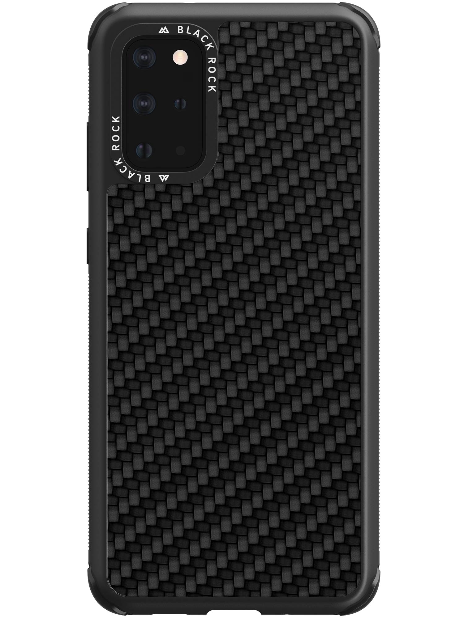 Black Rock - Hülle Carbon Carbonhülle Case Real Passend für Samsung Galaxy S20 Plus | Cover Handyhülle, Kabellos Laden, Real Fiber (Schwarz)
