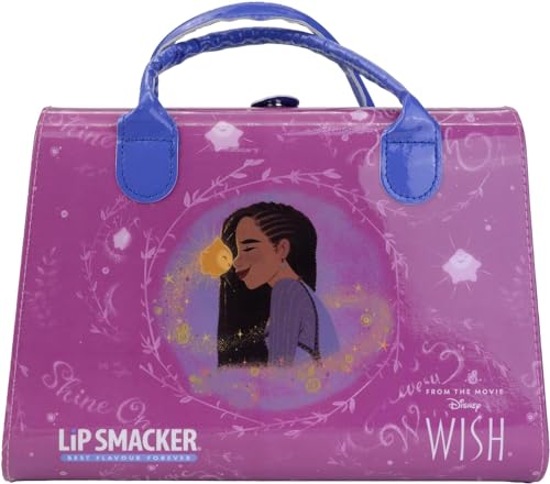 Lip Smacker Wish Weekender Case, Disney Wish Inspirierte Tasche mit Make-up und Accessoires für Gesicht, Lippen, Augen und Haare, Disney Prinzessinnen-Geschenke