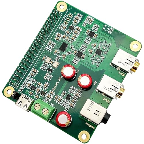 Raspberry Pi HiFi DAC Pro Hat ES9038Q2M Audiokarte PCM DSD verlustfrei High Resolution Digital-zu-Analog Konverter Adapter für Raspberry Pi 4 3B+ 3B Zero w Zero