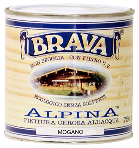 BRAVA alm7 Alpina Finish cerosa für Holz wasserfest, Mahagoni, 750 ml