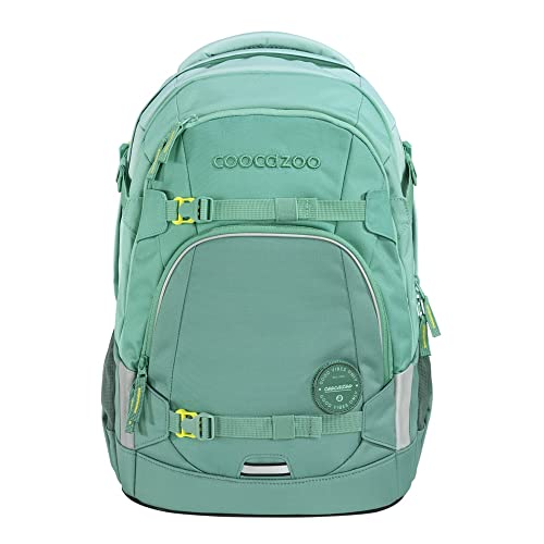 coocazoo Schulrucksack Mate, „All Mint”, türkis, ergonomischer & anpassbarer Tornister, höhen- & größenverstellbar, mit Brustgurt & Hüftgurt, ab der 3. Klasse