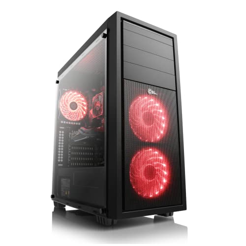 CSL Gaming PC mit Windows 11 Home, AMD Ryzen 5 5600X 6x3700 MHz, 500 GB M.2 SSD, 16 GB DDR4-RAM, Radeon RX 6600, ASUS Mainboard, HDMI, DisplayPort, USB 3.1, WLAN, D10123H