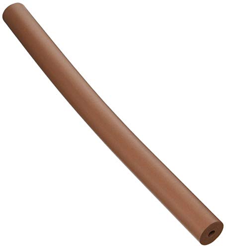 Sammons Preston Foam Tubing for Utensil Handles, Pack of 6 Tubes to Add Grip Assistance & Softness to Any Silverware, Versatile & Malleable Handle, 7/8" Diameter with 1/4" Bore, 12" Long, Tan