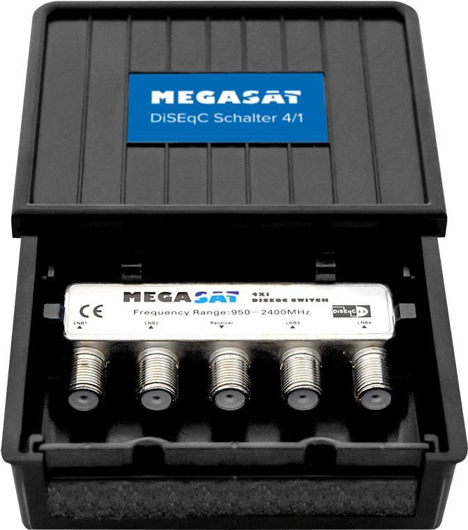 Megasat DiSEqC Switch 4-1 Pro Satblock-Verteilung 4 Eingänge 1 Ausgänge (600137)