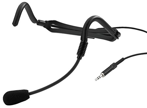 MONACOR HSE-120 Kopfbügelmikrofone mit hochwertiger Back-Elektretkapsel schwarz