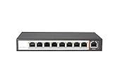 Jovision PS08 PoE Switch, 9 RJ45 Ports / 8 PoE Ports, 802.3af, 10/100 Mbps, max. Output 96W