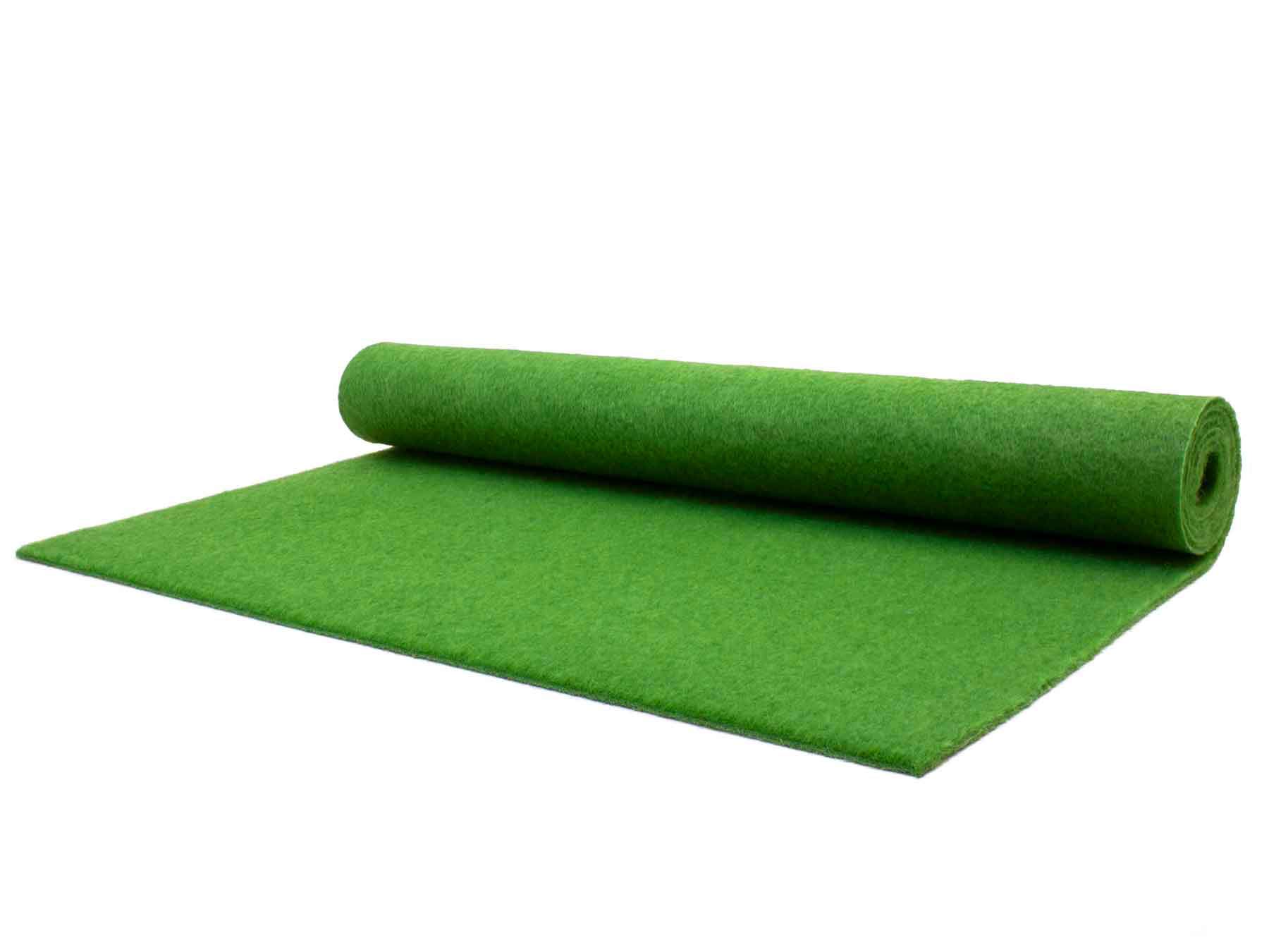 Rasenteppich ohne Noppen Meterware GARDEN B1 - Hell-Grün, 2,00m x 1,50m, Schwer Entflammbarer Indoor Kunstrasen, Teppichboden für Innenbereiche