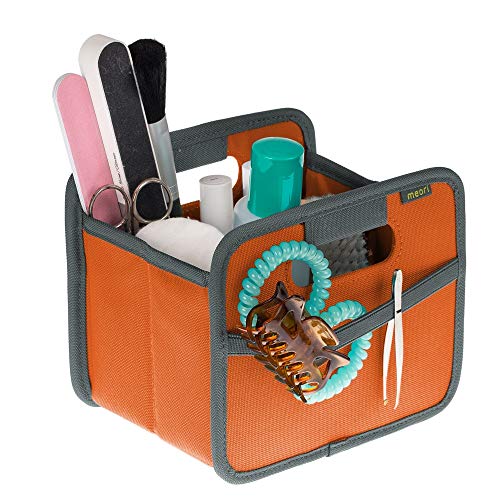 meori Faltbox Mini in Orange – Kleine Klappbox mit Griffen – Geschenkidee und Allzweck Aufbewahrungslösung - A100344 - 16,5 x 12,5 x 14 cm