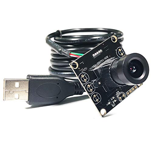 USB-Kamera 2MP Plug&Play Full HD1080P 30fps Webkamera High Speed VGA 100fps 720P 60fps PC-Kamera 2 Megapixel CMOS OV2710 Sensor Industriekamera Modul für PC, Raspberry Pi, Jetson Nano, Handy