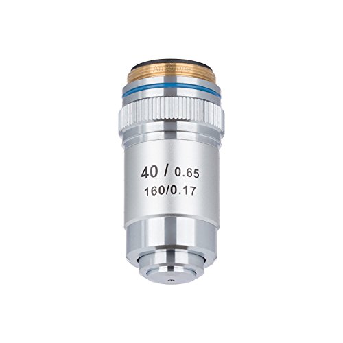 AmScope A40X-V300 Achromatisches Mikroskop-Objektiv für Verbundmikroskope, 40x (Feder)