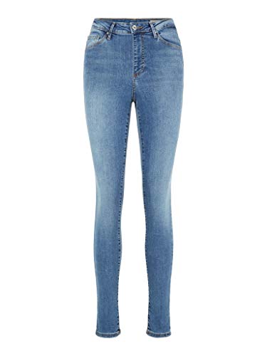 VERO MODA Damen Skinny Jeans VMSOPHIA HW LT BL NOOS CI, Blau (Light Blue Denim), W25/L32 (Herstellergröße: XS)