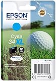 Epson Original 34XL Tinte Golfball (WF-3720DWF, WF-3725DWF), cyan