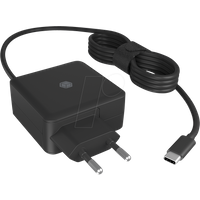 Netzteil für Power Delivery 65 W, integriertes Type-C® Kabel, schwarz (IB-PS111-PD)