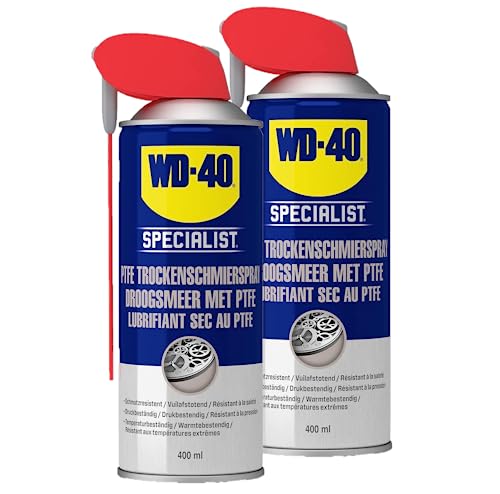 WD-40 Specialist PTFE Trockenschmierspray Smart Straw 2x400ml | PTFE Spray