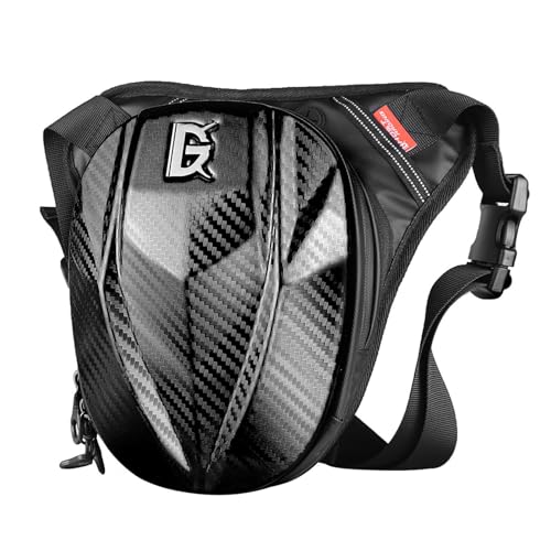 Motorrad-Oberschenkeltasche,Umhängetasche | Robuste Hartschalen-Hüfttasche mit Reißverschluss, große Hüfttasche mit Mehreren Taschen, erweiterbare wasserdichte Oberschenkeltasche zum Shenrongtong