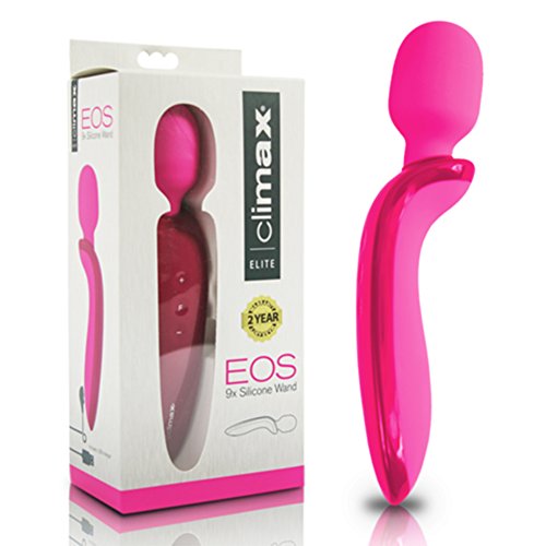 TOPCO Climax Elite EOS - pinker wiederaufladbarer 9x Silikon Massage Stab