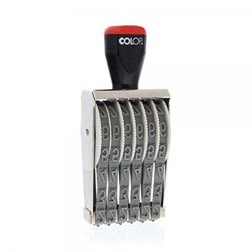 COLOP 12006 Stempel mit 6 Gummibändern, 12 mm