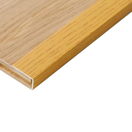 3 Holzboden-Einfassungsstreifen, PVC selbstklebender Schwellenstreifen L, großer rechtwinkliger Verschluss, Länge 90 cm (Color : C)