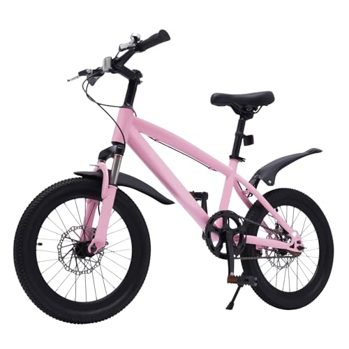 Begoniape 18 Zoll Kinderfahrrad ab 4 Jahre, Kinder Fahrrad für Mädchen und Jungen, HöhenVerstellbare Fahrrad für Kinder, Kinder Fahrräder mit Elektrische Taschenlampe und Reifenpumpe