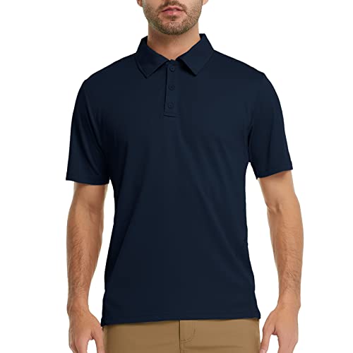MEETWEE Poloshirt Herren Kurzarm,Herren Golf Polohemd Schnelltrocknend Atmungsaktiv Sport Outdoor Shirts für Golf Tennis-Fit Polo