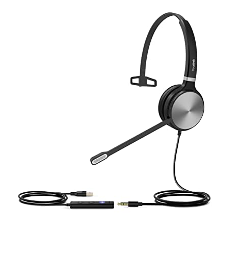 Yealink UH36 Series Headset, kabelgebunden, einohrig, Teams zertifiziert (UH36 Mono)