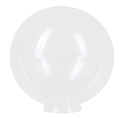 Kugelglas transparent Lampenglas Ø200mm rund Ersatzglas Leuchtenglas Kragenrand 80mm E27 Klarglas