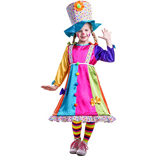 Dress Up America Mädchen Polka-Punkte-Clown-Kostüm