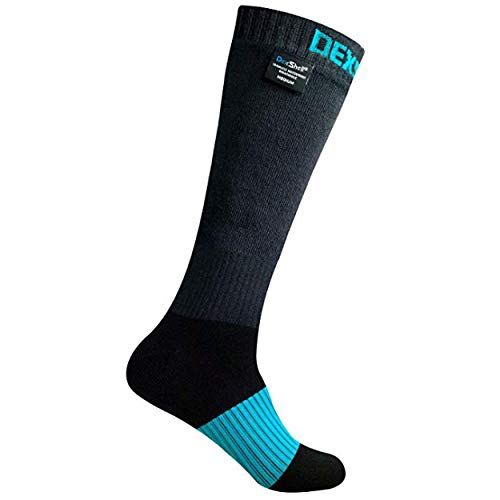 Dexshell Wasserdichte Extreme Sportsocken, grau/blau, über die Wade, L