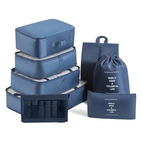 8pcs/Set Travel Storage Bag Wasserdichtes Schuhkosmetik -Organizer -Taschen Für Reisebäcke Sorting Storage Beutel Set