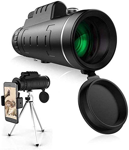 12x50 Hochleistungs-HD-Monokular für Vogelbeobachtung Erwachsene mit Smartphone-Halterung BAK4-Prisma für Wildtierjagd Camping Reisen, Monokular-Teleskop – doppelter Komfort
