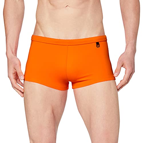 HOM - Herren - Swim Shorts 'Sunlight' - Hochwertige Badeshorts in Trendfarben - Mandarine orange - M