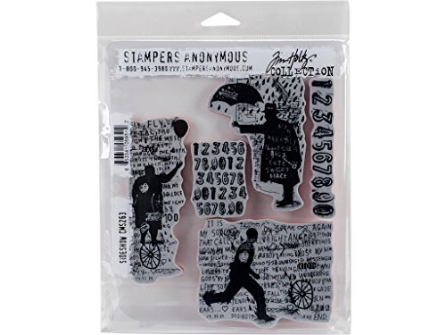 Stampers Anonymous Tim Holtz Stempel, selbsthaftend, Motiv: Sideshow, 17,8 x 21,6 cm