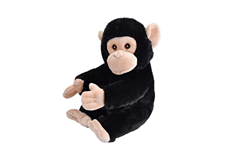 Wild Republic Ecokins Schimpanse, Kuscheltier aus Stoff, Nachhaltiges Spielzeug, Baby Geschenk zur Geburt von Jungen und Mädchen, Stofftier 30 cm