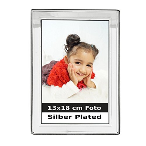 SILBERKANNE Portraitrahmen Bilderrahmen 13x18 cm Fotos Premium Silber Plated edel versilbert in Top Verarbeitung