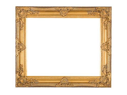 aubaho Bilderrahmen Rahmen Gemälde Ölgemälde Innenmaß 40 x 50cm Farbe Gold Antik-Stil