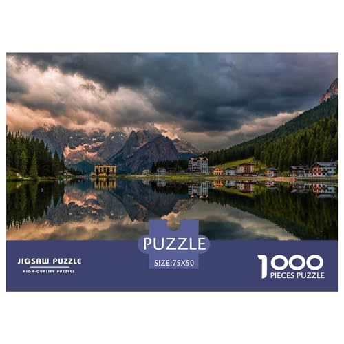 1000 Teile Puzzle Italienische Schönheit Puzzles für Erwachsene Holzbrettpuzzles Anspruchsvolles Spiel 1000 Teile (75 x 50 cm)