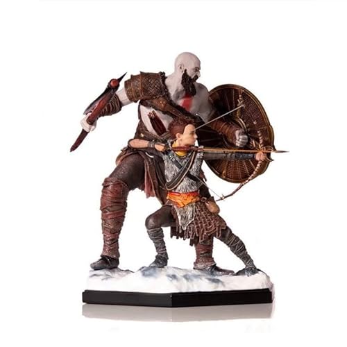 ENFILY God of War Ragnarok Figur, 20 cm / 7,9 Zoll Kratos Vater und Sohn Anime-Charakterfiguren Modellsammlung Spielzeug für Anime-Fans