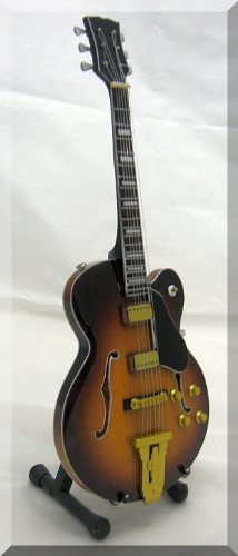 WES MONTGOMERY Miniatur Gitarre Gibson L5 Jazz