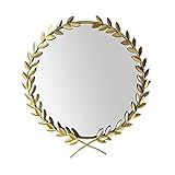 Metall-Make-up Spiegel Wand Einfacher Dekorativer Spiegel Geeignet for Schlafzimmer Eingang Wohnzimmer Z107