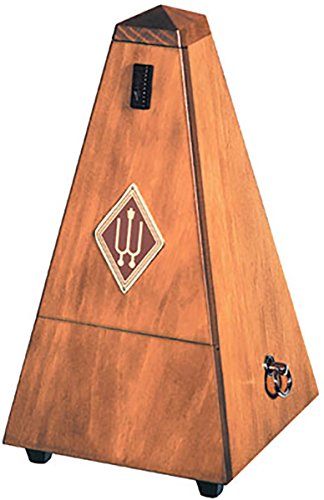 Wittner Taktell Pyramidenform Metronom Holzgehäuse ohne Glocke Nußbraun-matt