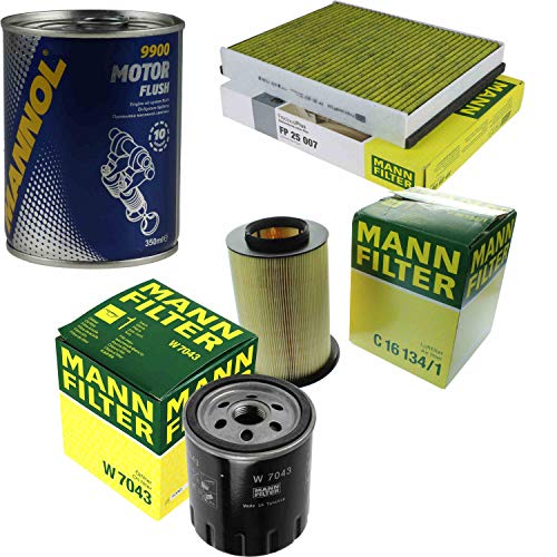 QR-Parts Set 85496443 FP 25 007 9900 W 7043 C 16 134/1 Original MANN-Filter Inspektionspaket SCT Motor Flush Motorspülung 11588701