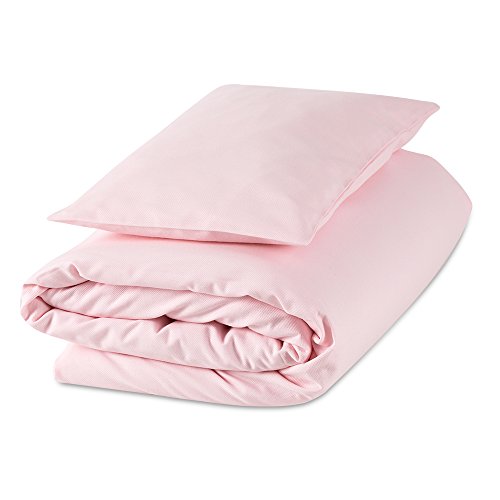 GLOOP. Bettbezug rosa gewaschen/Kissenbezug