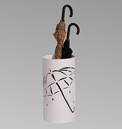 Regenschirmständer Design Umbrella open, 49 x Ø 22,5 cm, weiß, Marke: Szagato, Made in Germany (Schirmständer, Schirmhalter, Regenschirmhalter)