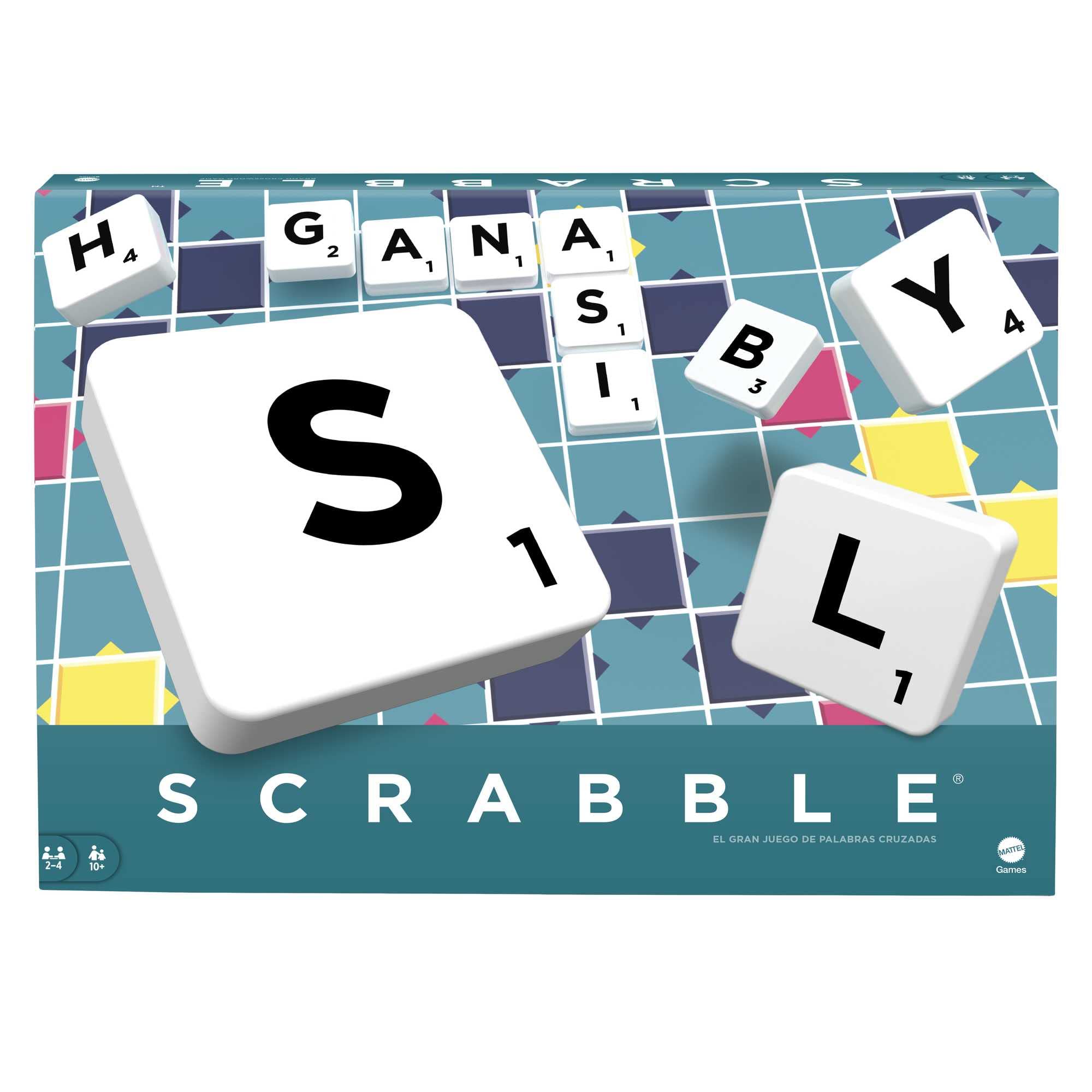 Mattel Games Scrabble Original, Spanische Version, Gesellschaftsspiel, Brettspiel, Familienspiel, Design kann variieren, ab 10 Jahren, Y9594