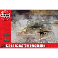 Airfix A1361 1/35 T34/85 II2 Factory Production Modellbausatz, Multi, 1: 35 Scale